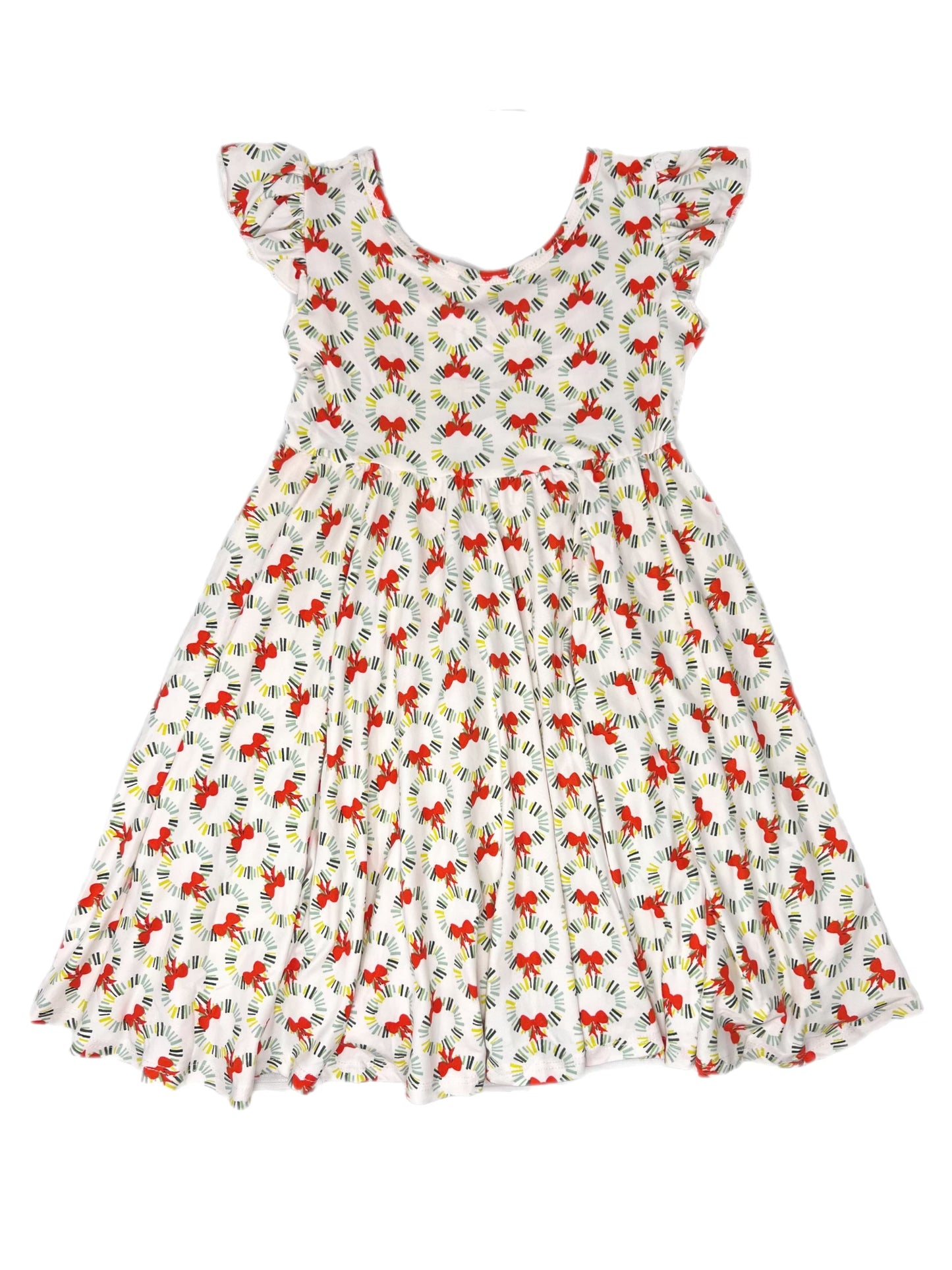 Winter Wonderland Wreath Empire Dress