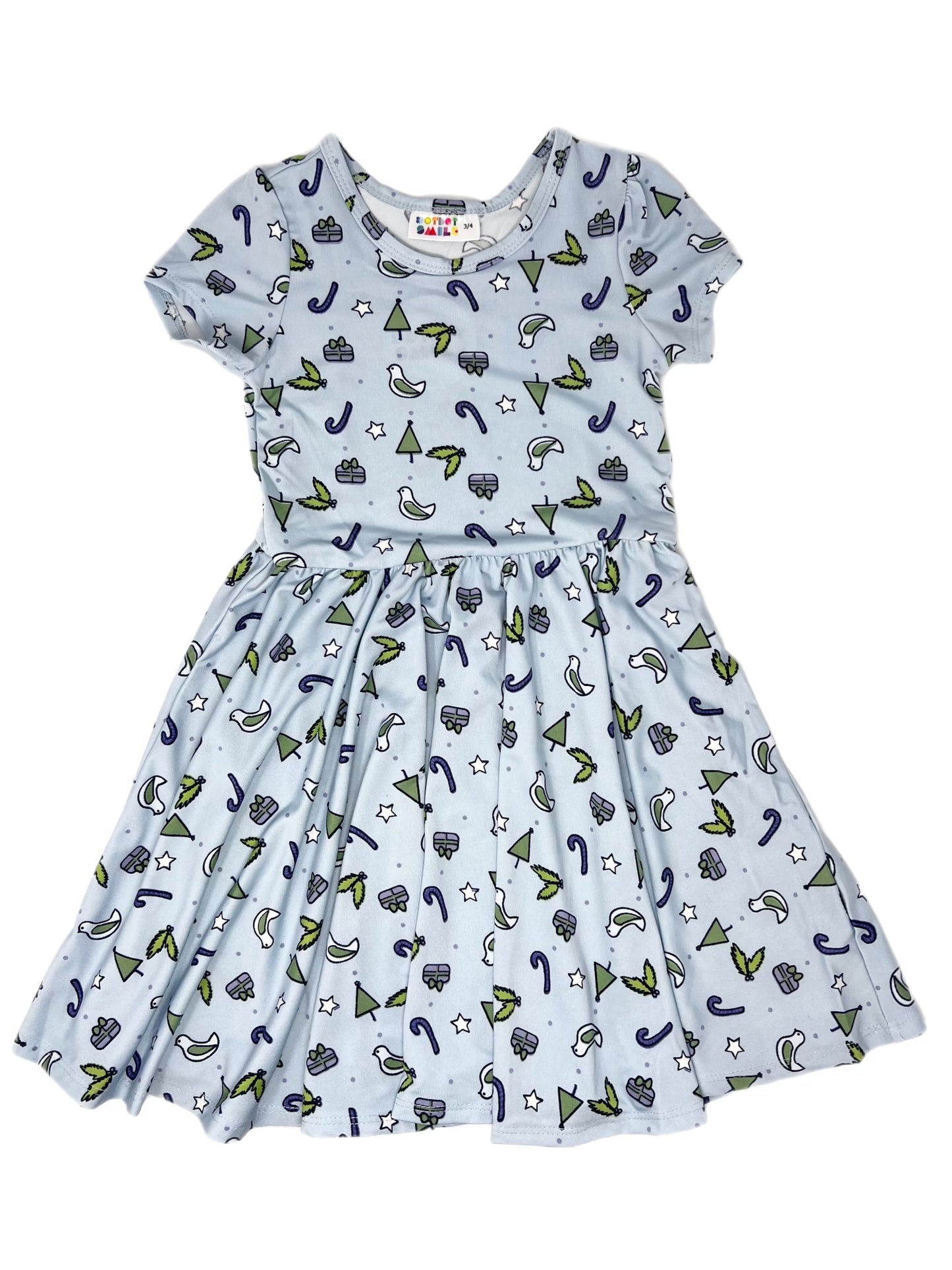 Partridge in a Pear Tree Cap Dress