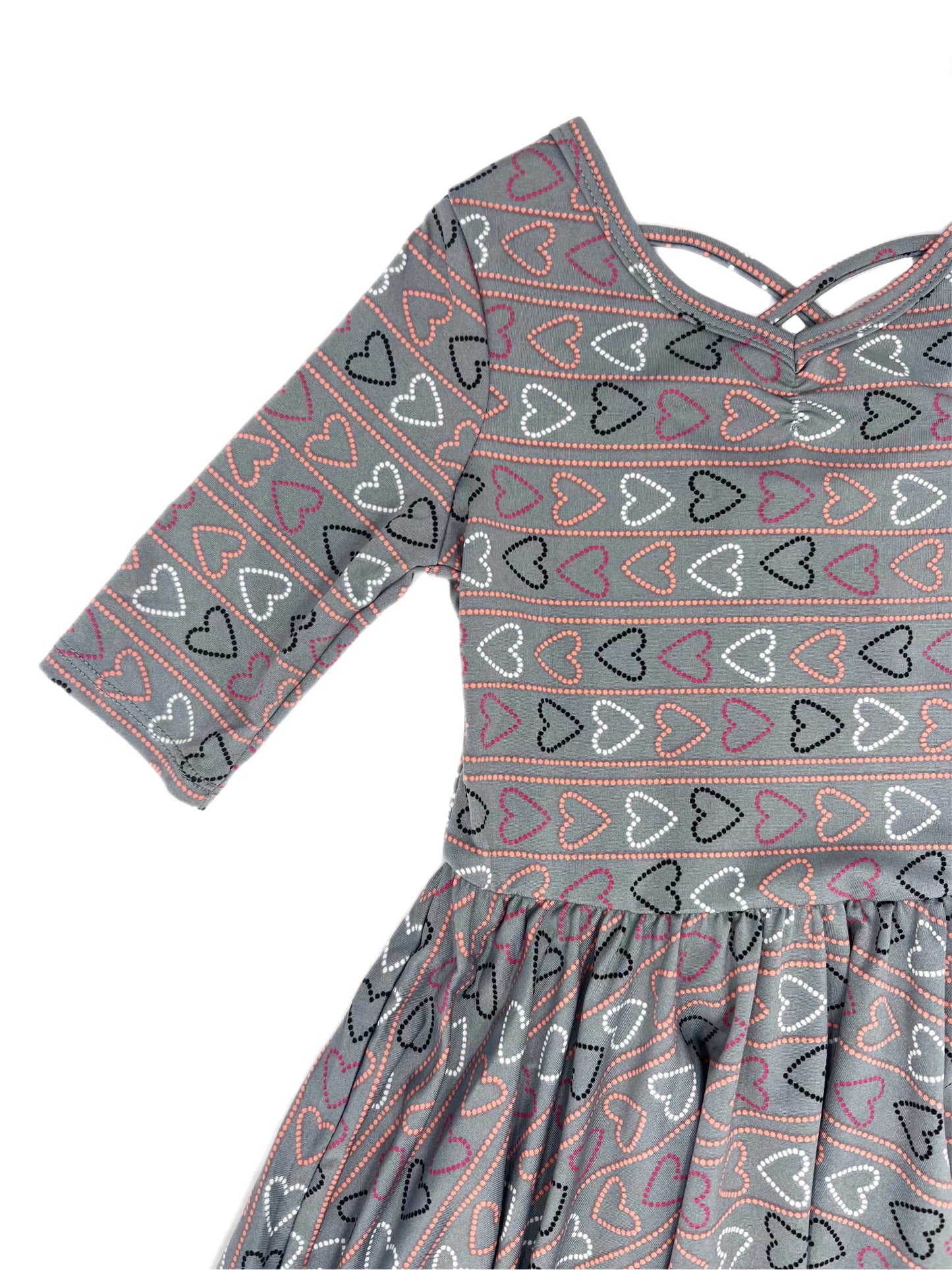 Horizontal Hearts Ballerina Dress