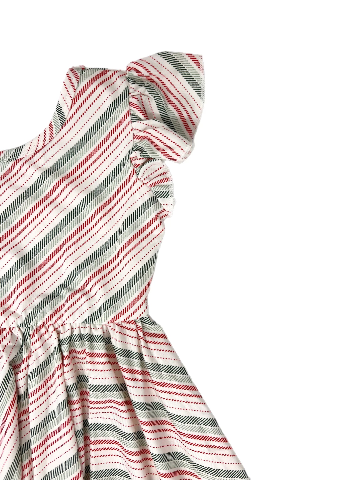 Tinsel Stripe Empire Dress
