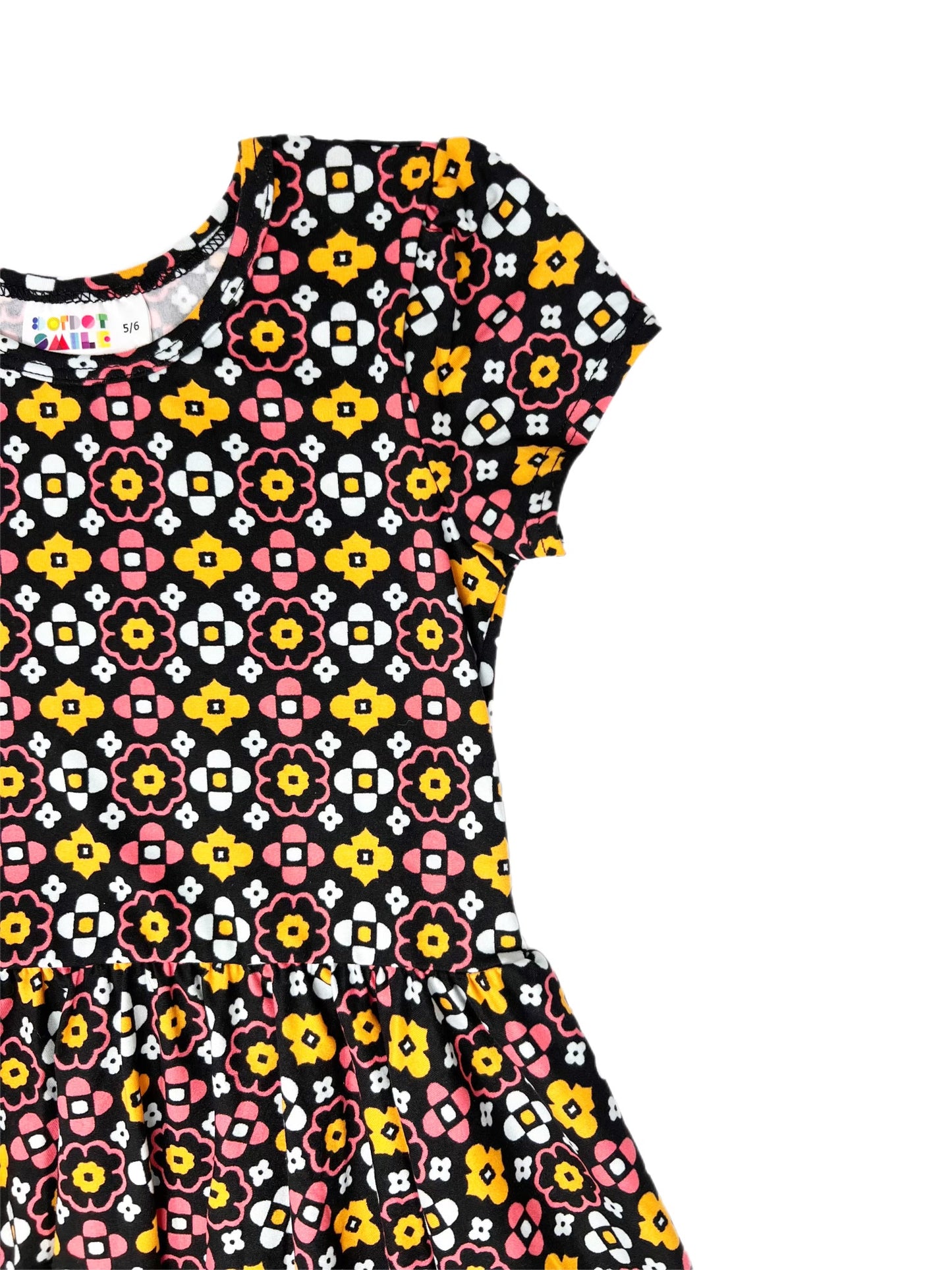 🌼 🌸 Pink & Yellow Daisies Cap Dress 🌼 🌸 (FINAL SALE)