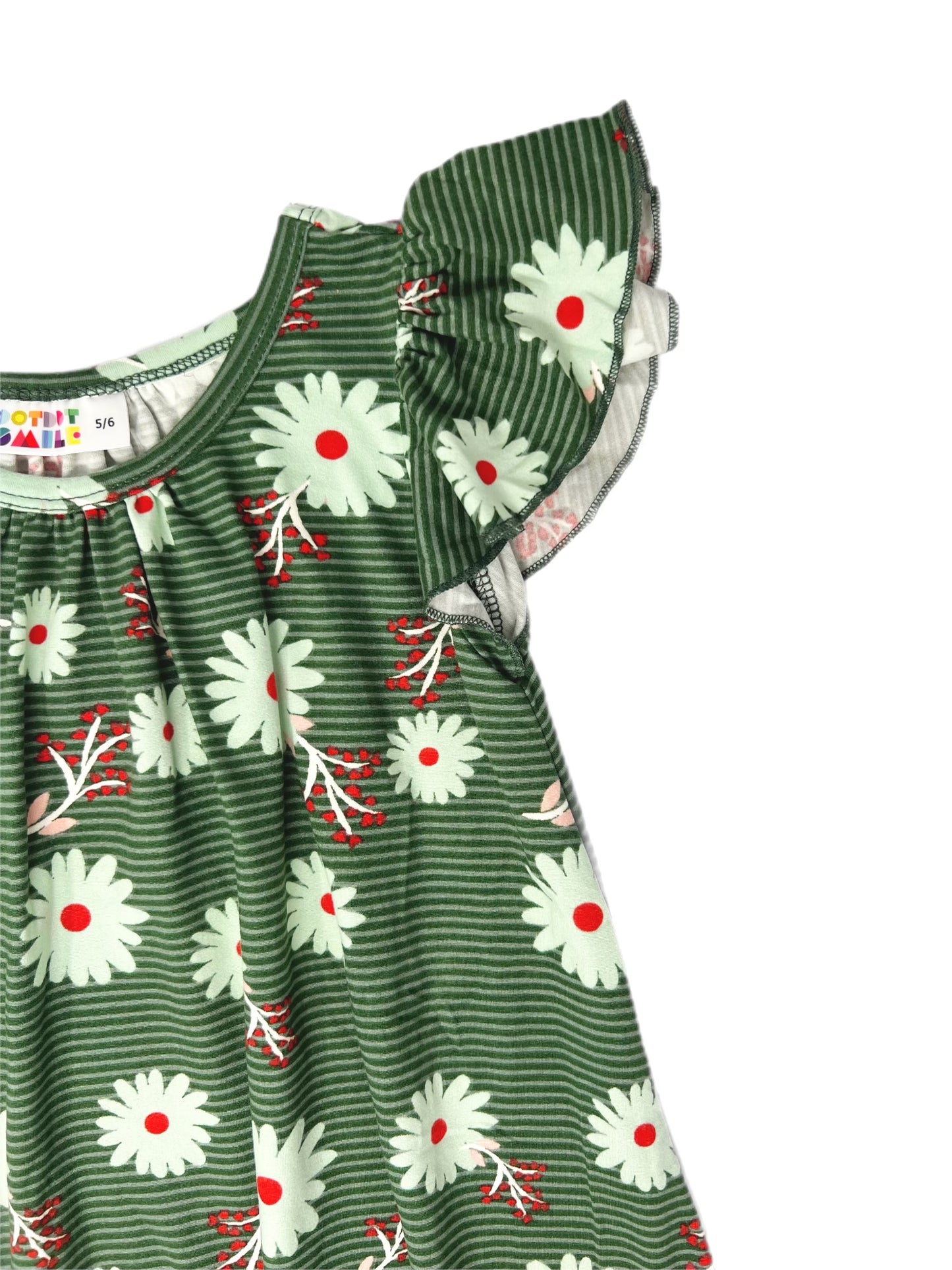 Holiday Floral Swing Dress