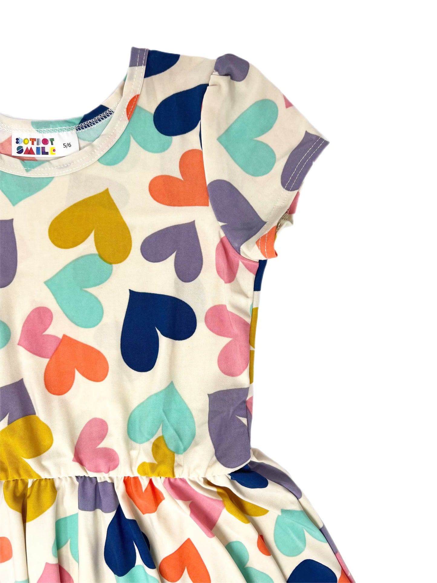 Cheerful Hearts Cap Dress (FINAL SALE)