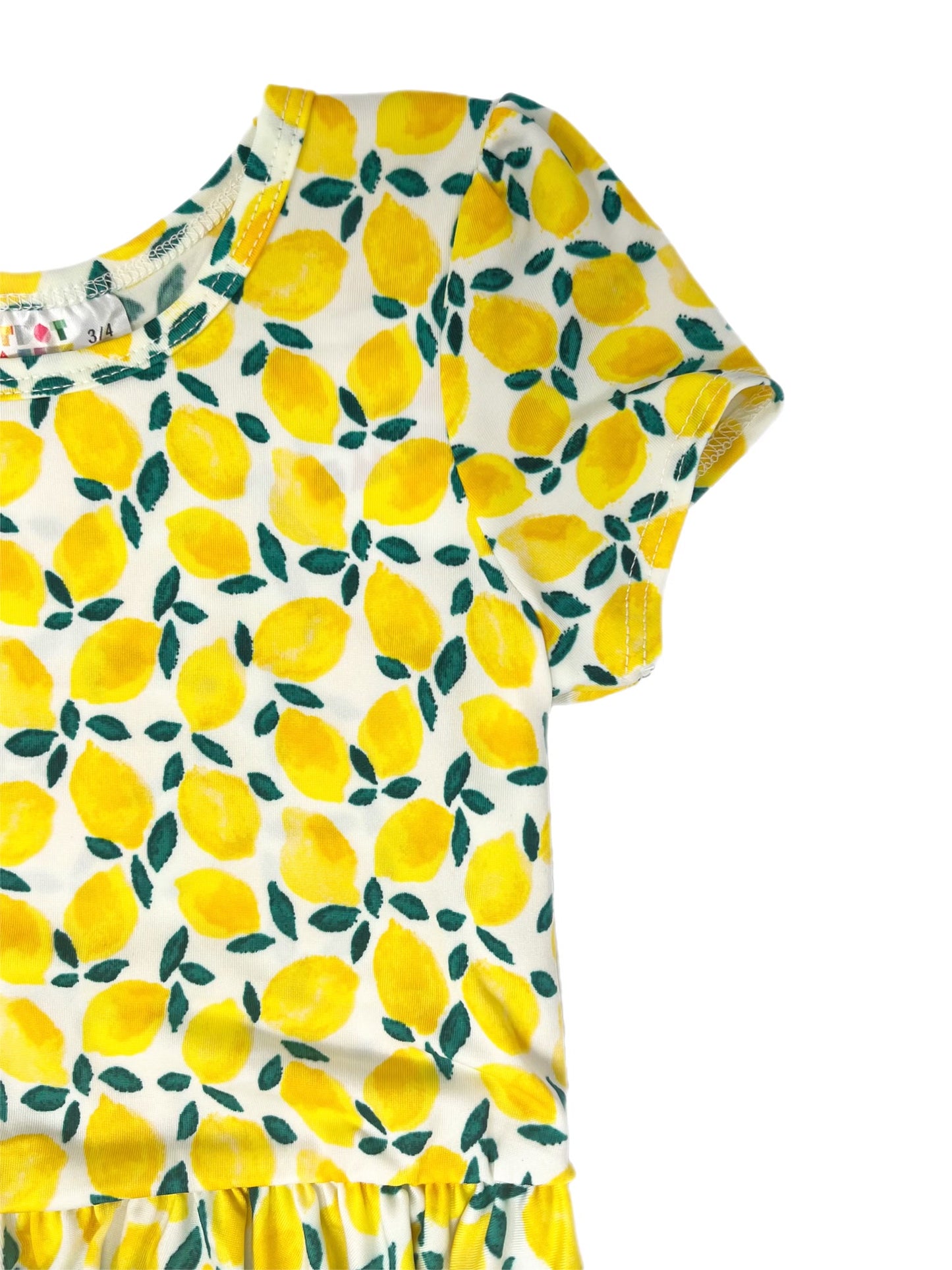Lemons Cap Dress