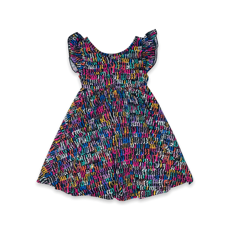 Ripples of Color Empire Dress