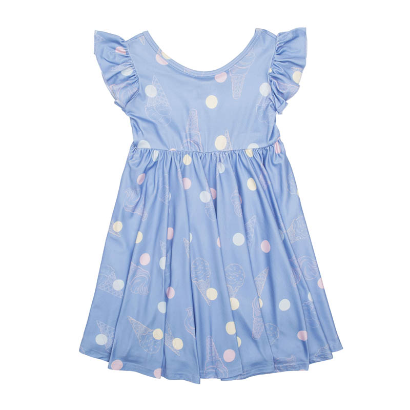 Blue Sweet Vanilla Scoop Empire Dress