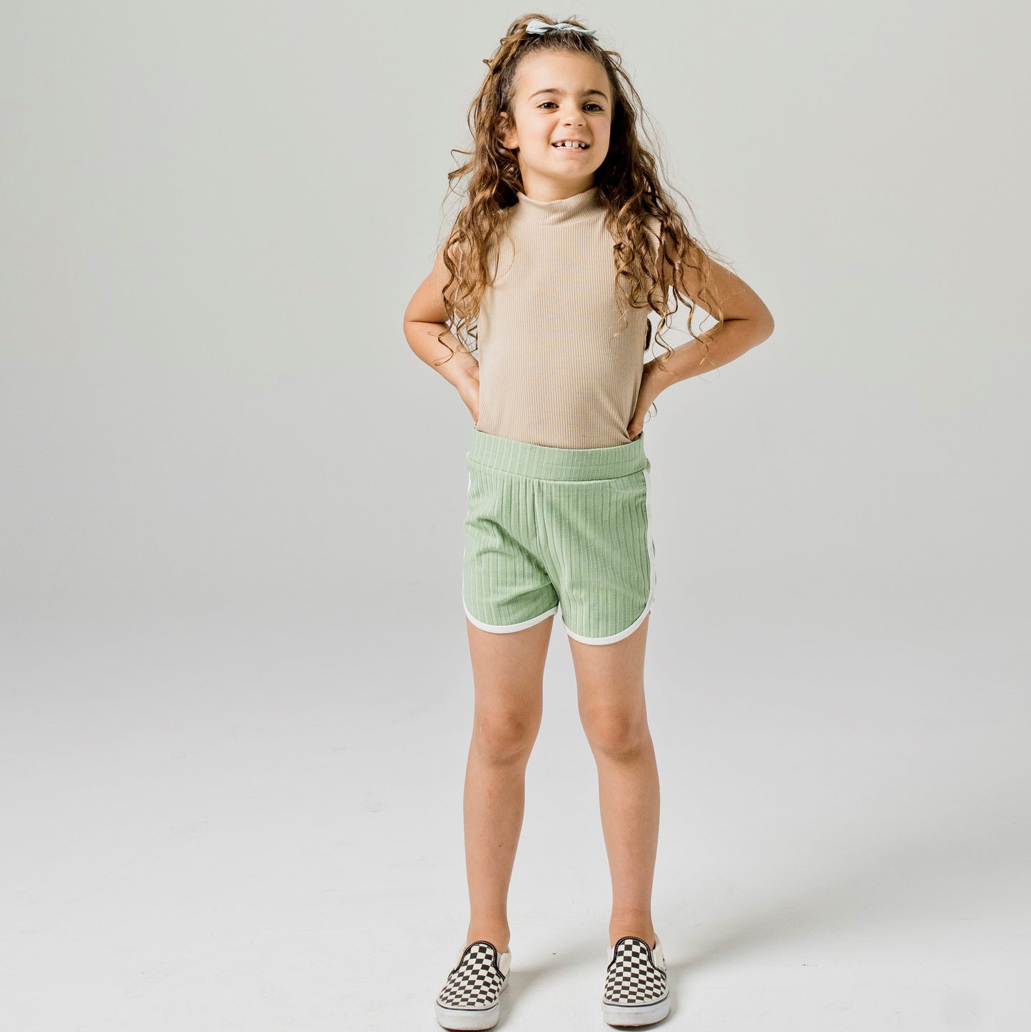 Natural Ribbed Tank Top