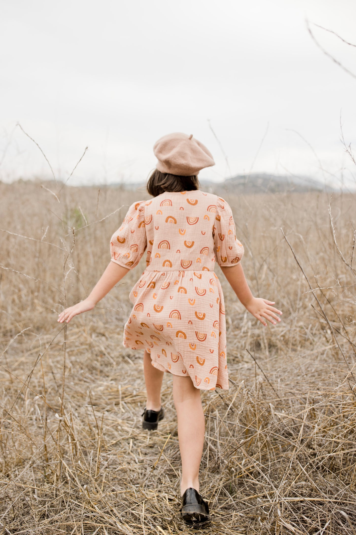 Rainbow Button Dress