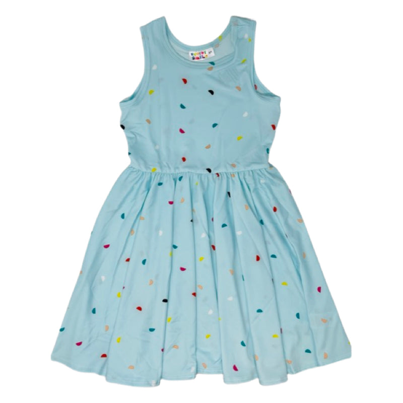 Blue Half Moon Tank Dress