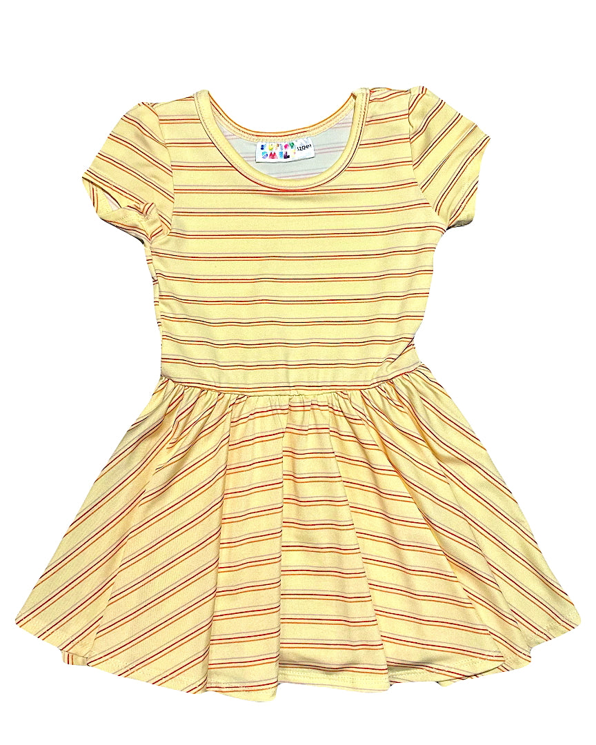 Sunny Streaks Cap Dress