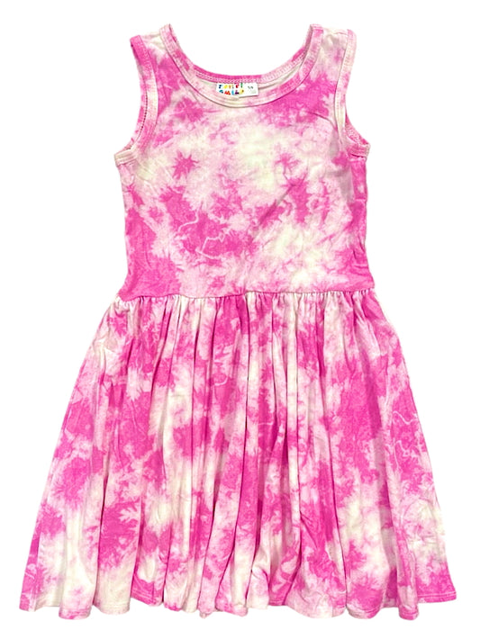 Pink Tie Dye EMPIRE DRESS