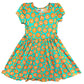 Citrus Splash Cap Dress