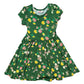 Emerald Meadow Cap Dress