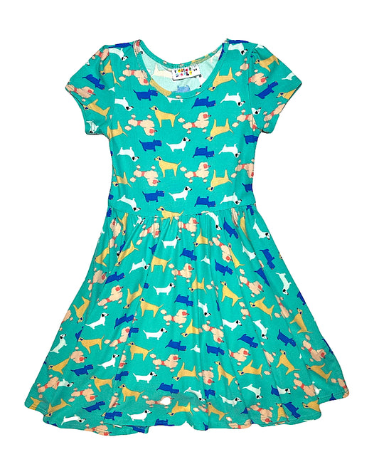 Dogs & Puppies Cap Dress