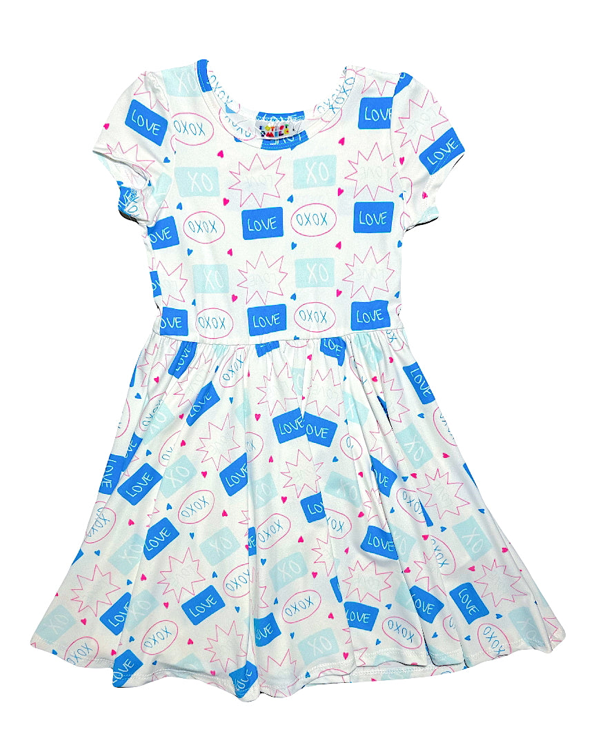 XOXO Bubble Cap Dress