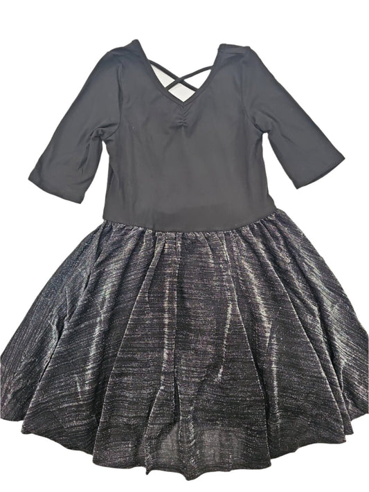 Black Silver CAP DRESS