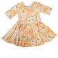 Light Yellow Flowers Ballerina Dress