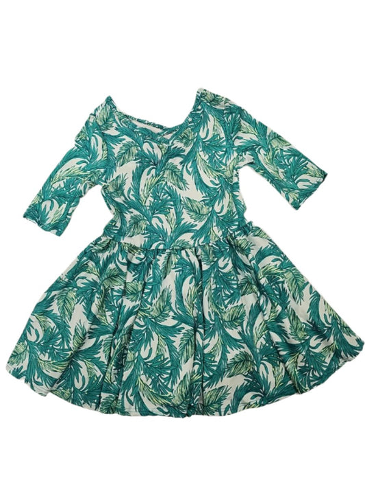 Tropical Palms Ballerina Dress