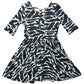 Zebra Striped Ballerina Dress