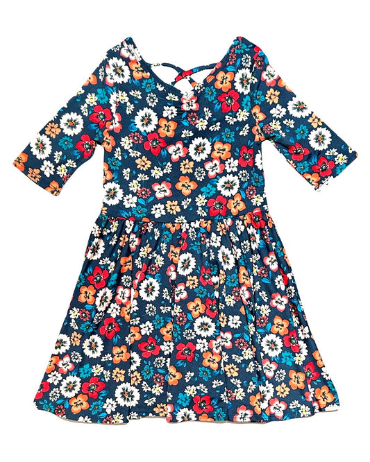 Blue Blossoms Ballerina Dress 🌼💙🌸