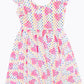 Pink Polka Dot Hearts Empire Dress