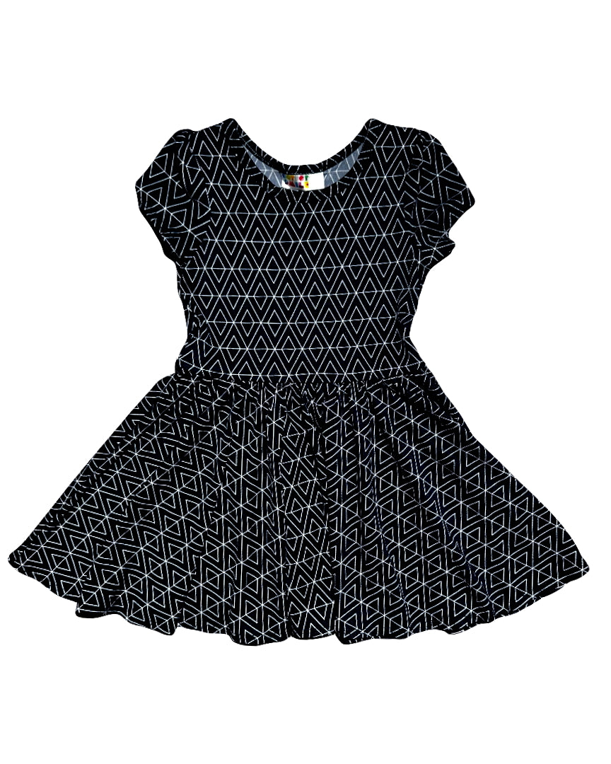 Midnight Prism Cap Dress