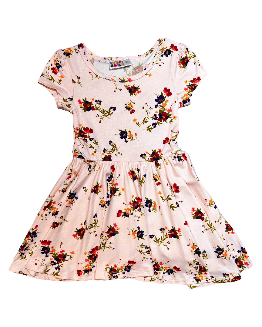 Vintage Bloom Cap Dress