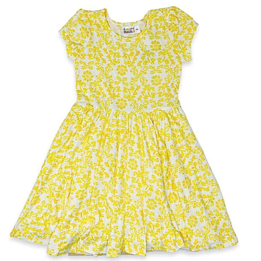 Yellow Garden Cap Dress