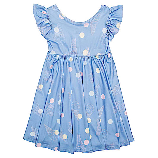 Blue Sweet Vanilla Scoop Empire Dress