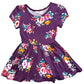 Violet Blooms Cap Dress