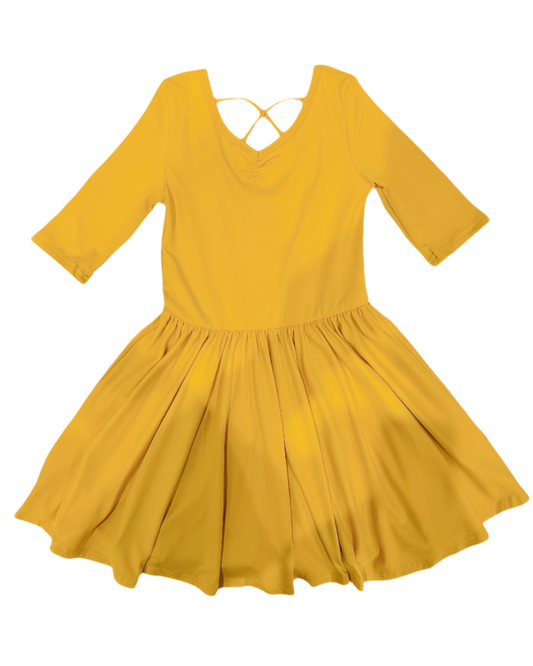 Mustard Yellow Ballerina Dress