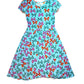 Blue Bows Cap Dress