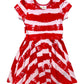 Paint the Town Red Cap Dress