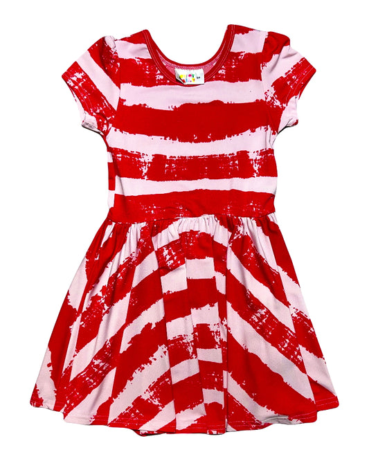 Paint the Town Red Cap Dress