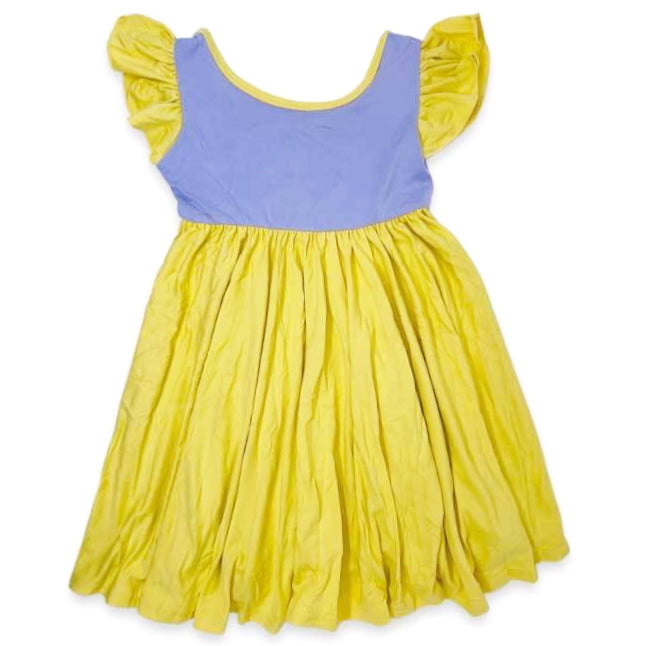 Lavender and Yellow Empire Dress