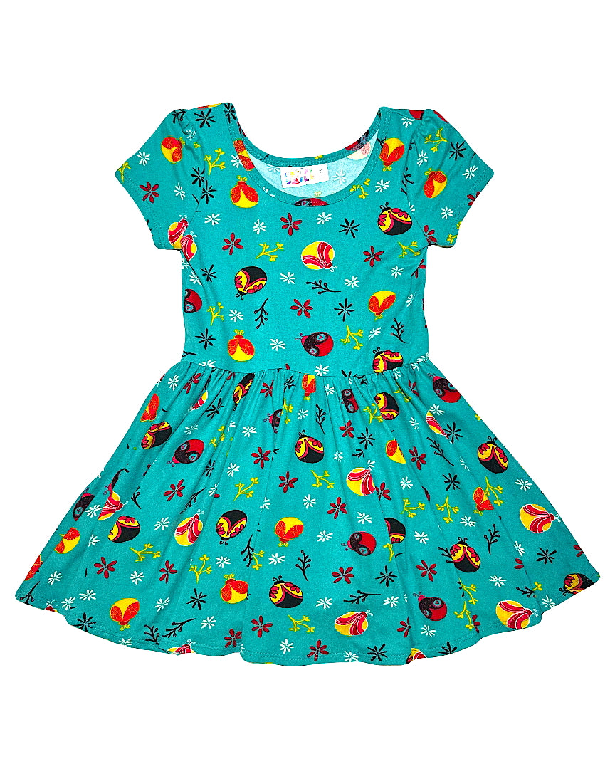 Lady Bug Love Cap Dress