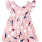 Pink Parrot Empire Dress