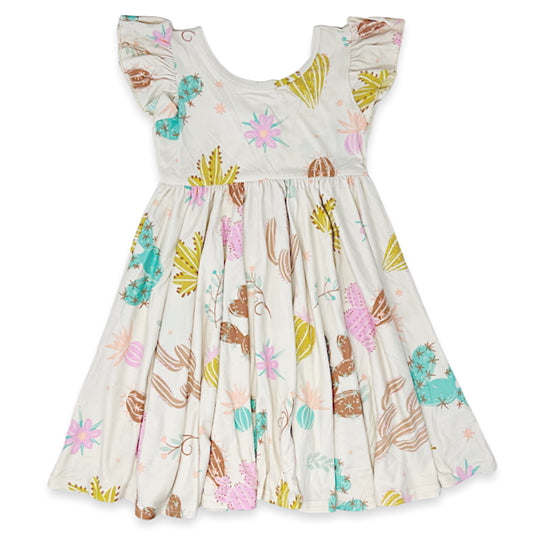 Cacti Garden Empire Dress