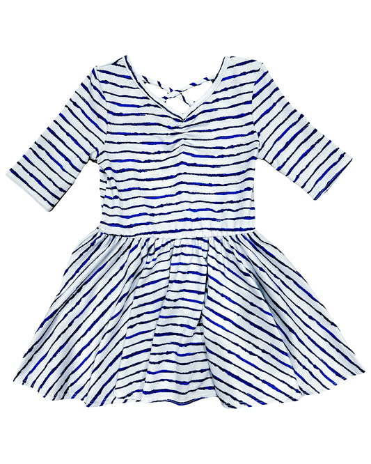 Ink Stripes Ballerina Dress