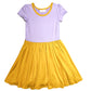 Honey Lavender Cap Dress