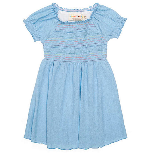 Sky Breeze Smock Dress