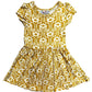 Golden Bloom Cap Dress