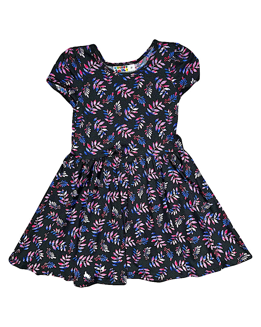 Starlit Ferns Cap Dress