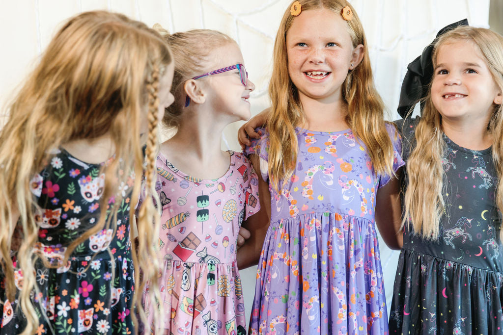 Enchanted Cornucopia Unicorn Empire Dress 🎃🦄