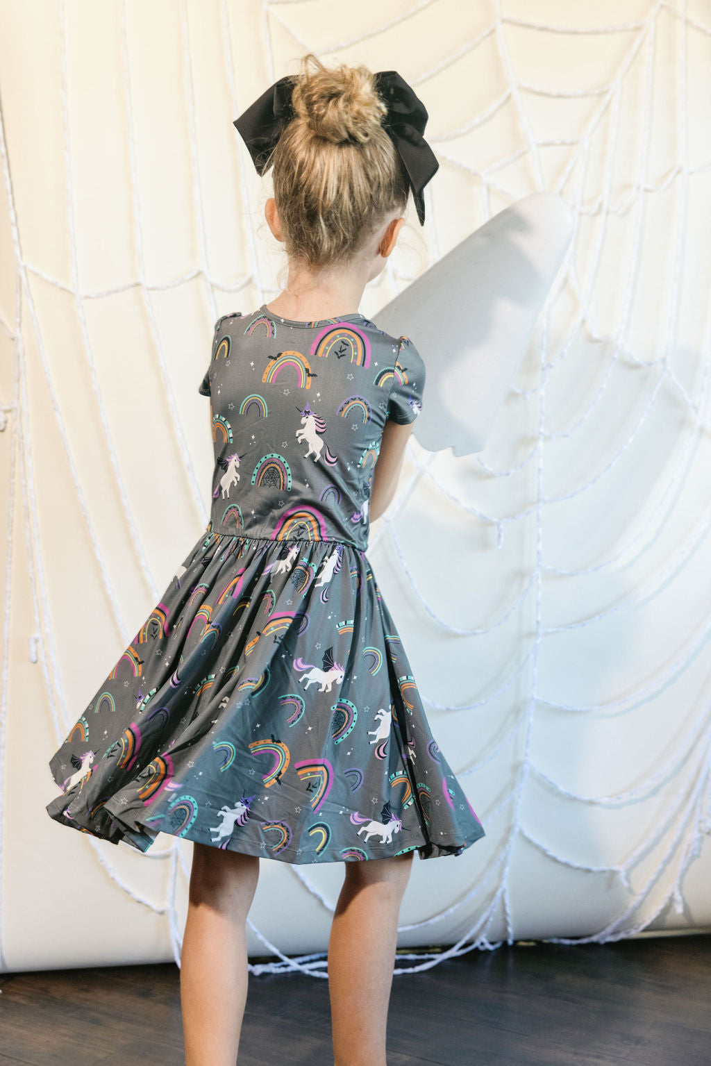 Twilight Rainbow Unicorn Cap Dress 🌈🌒🦄