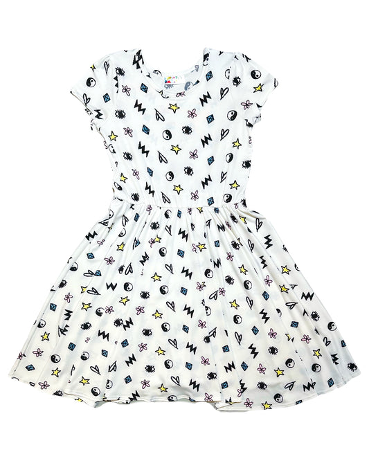 Mystic Marks Cap Dress