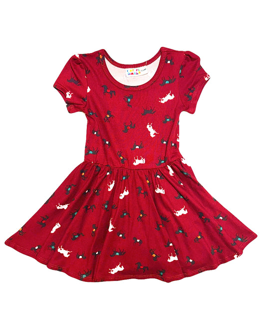 Wild Horses Cap Dress