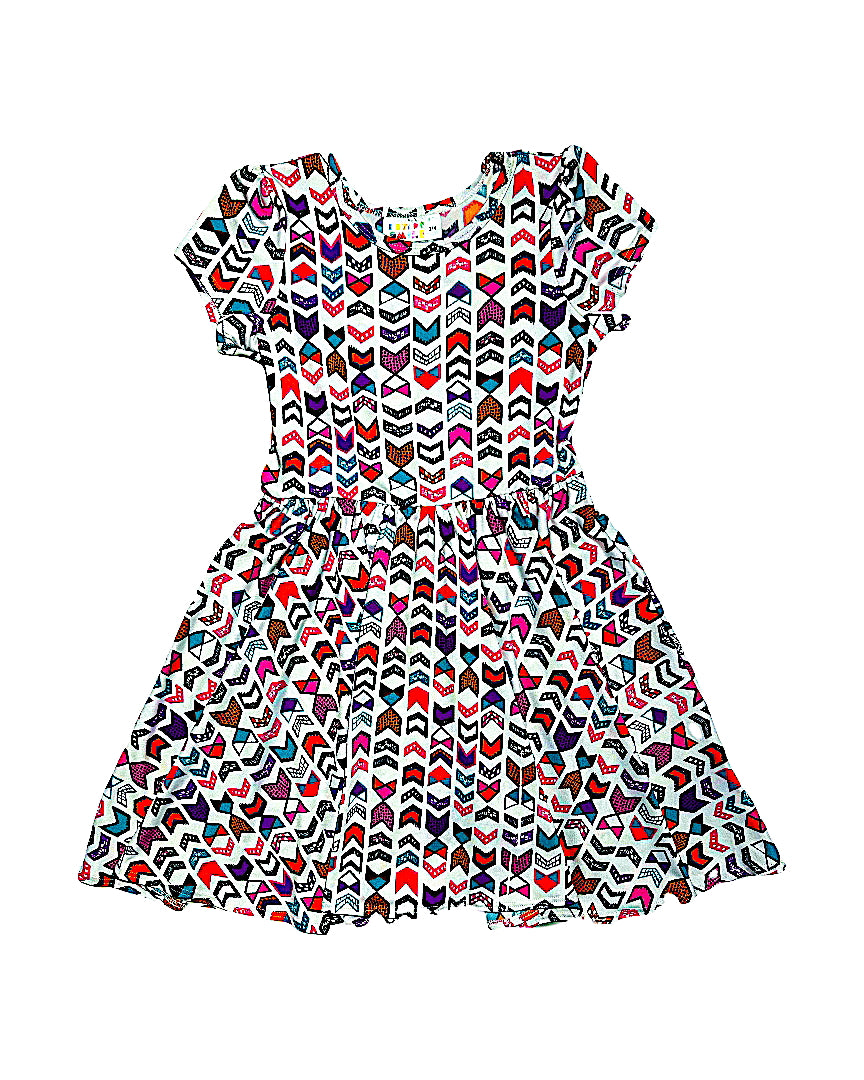 Gaudy Origami Cap Dress