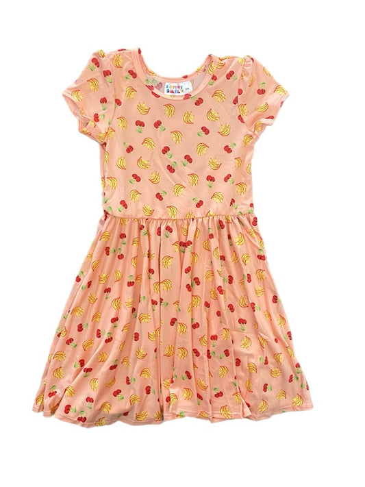 Cherries & Bananas Cap Dress