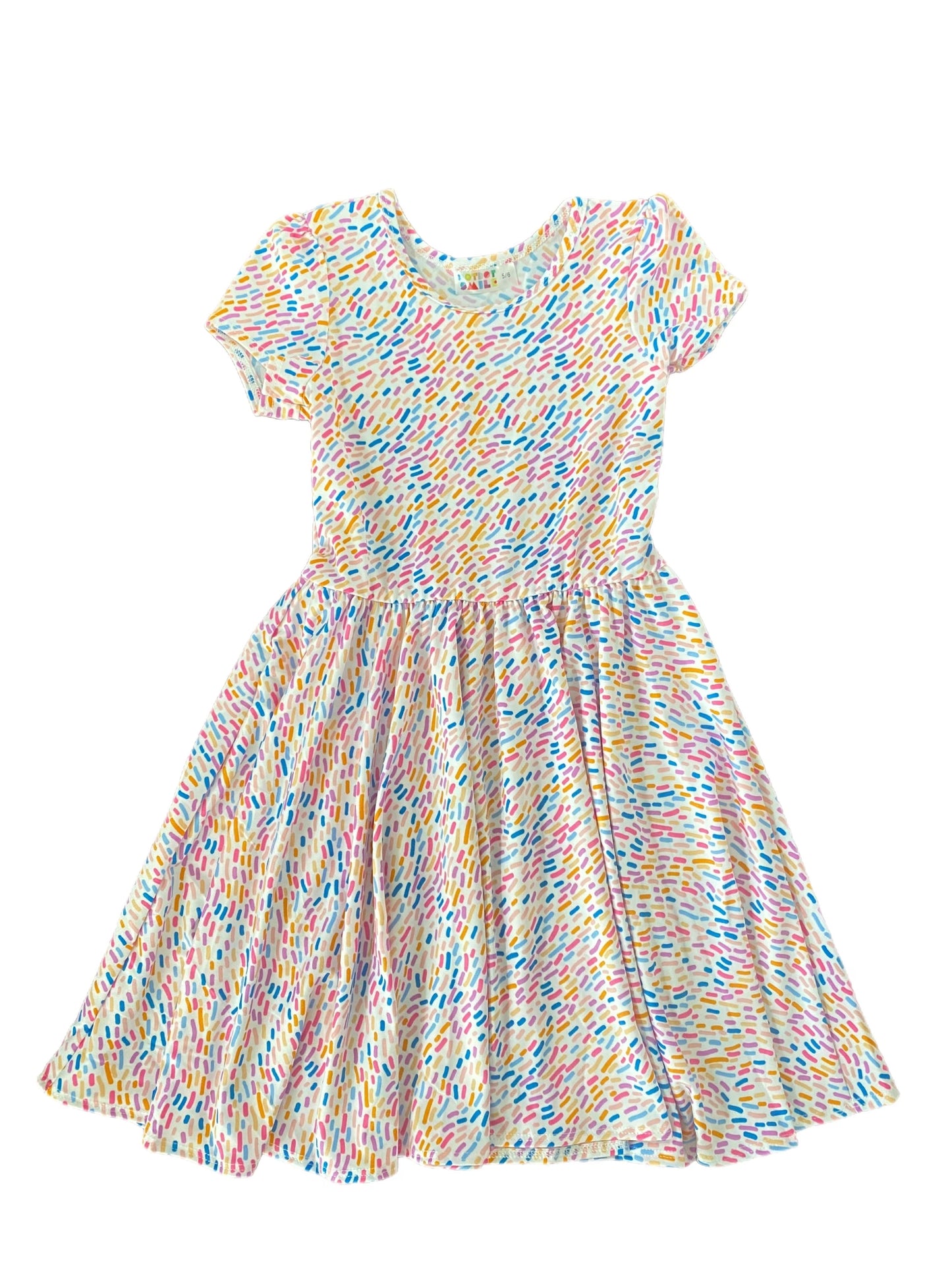 Rainbow Sprinkles Cap Dress